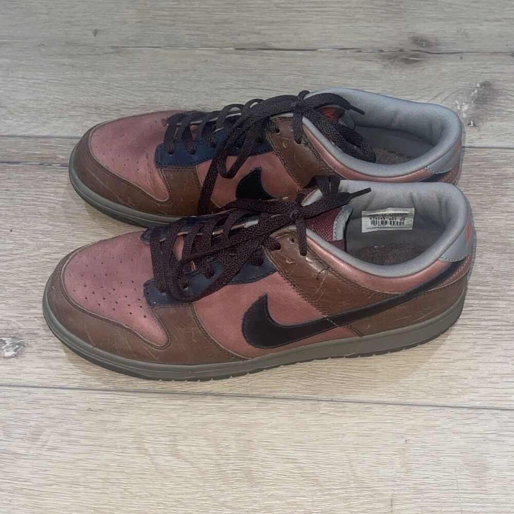 Size 10 - Nike Dunk Pro Low Redwood Baroque Brown Retro Skate Shoes 2004